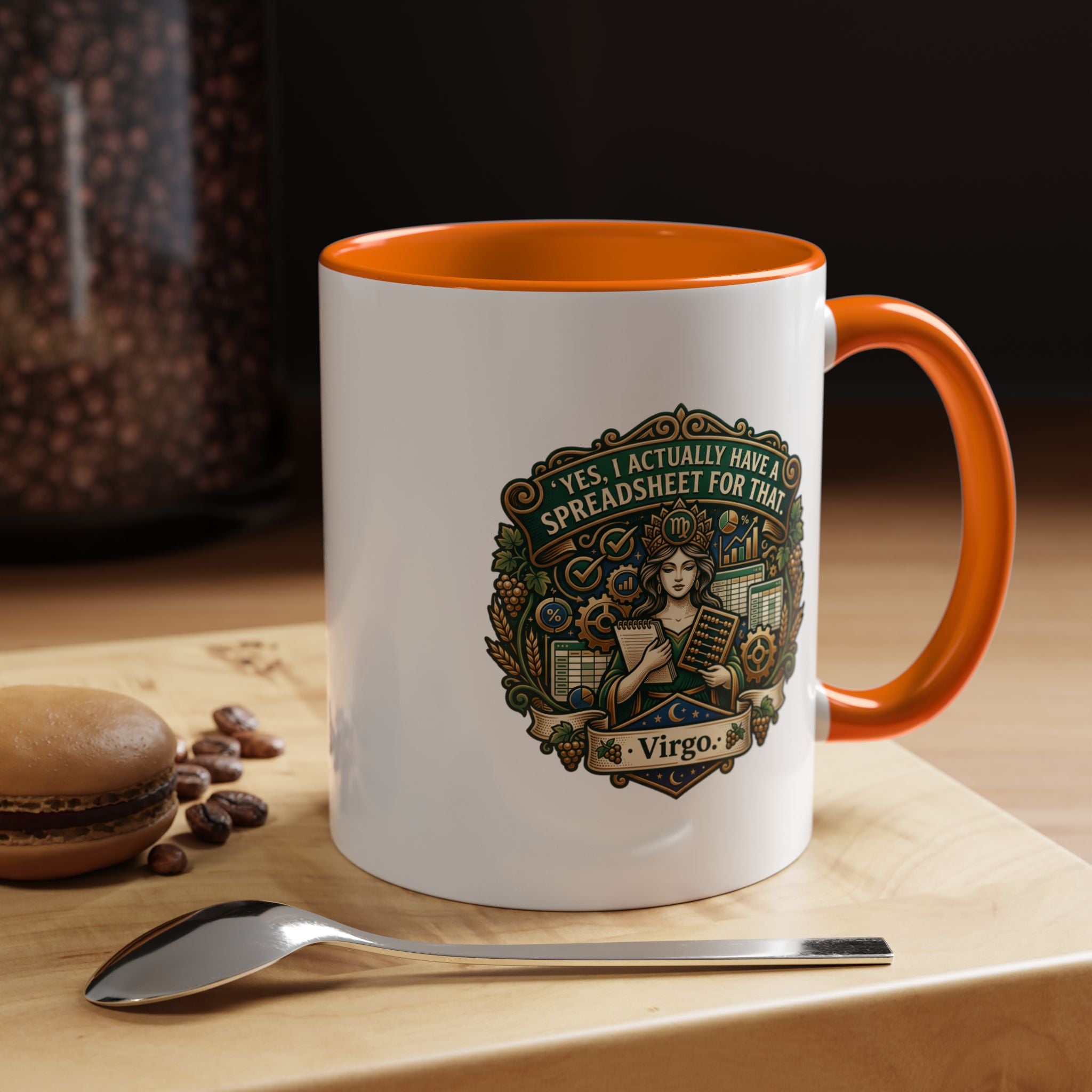 Virgo Coffee Mug - "Yes, I Actually Have a Spreadsheet for That" Accent Mug (11/15oz)