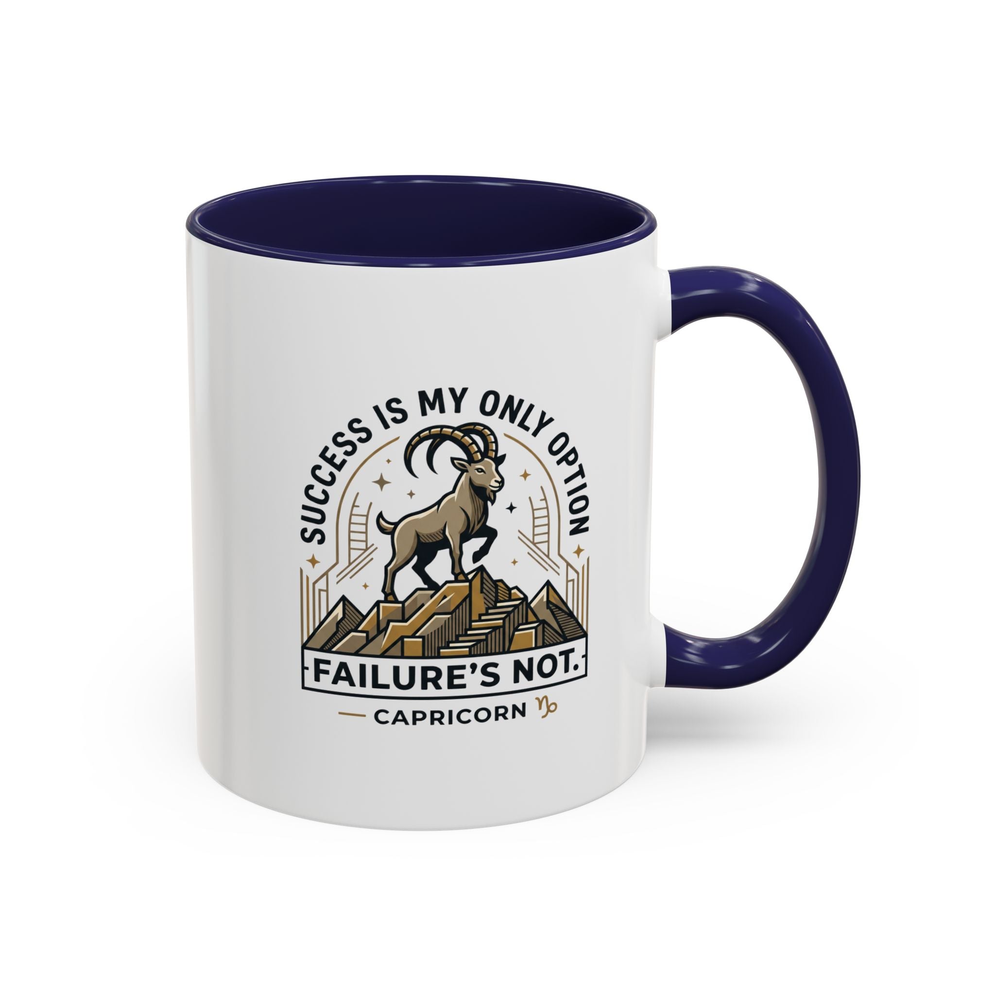 Capricorn Coffee Mug – "Success Is My Only Option, Failure's Not" Zodiac Gift