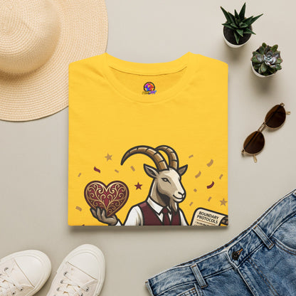 Capricorn T-Shirt — "Setting Boundaries is My Love Language" Zodiac Goat Tee