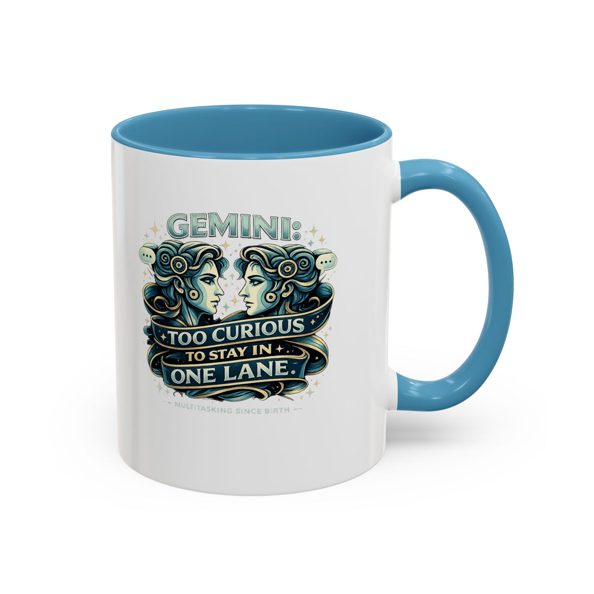 Zodiac Gemini Accent Coffee Mug