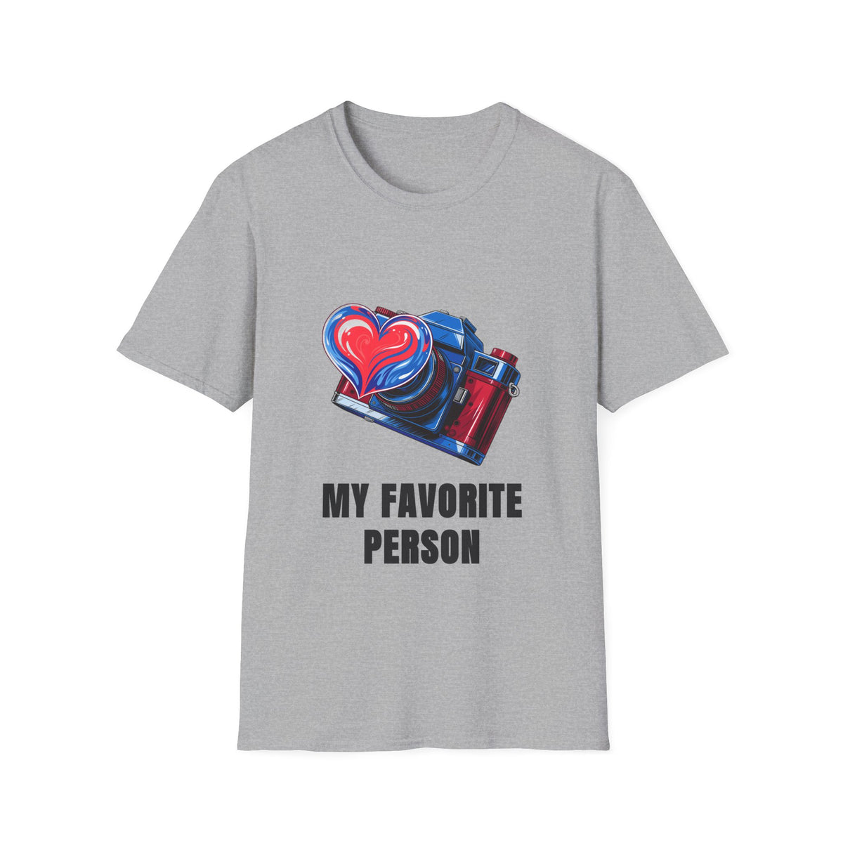 My Favorite Person Camera Heart T-Shirt — Photography Lover Graphic Tee - Trending Now - August 2026