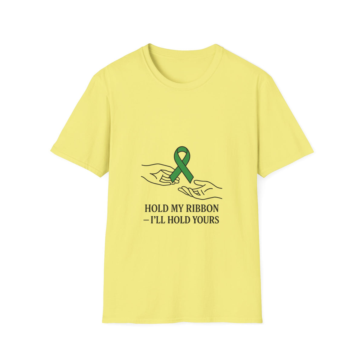 Awareness Ribbon Tee — "Hold My Ribbon, I'll Hold Yours" - Trending Now - October 2026