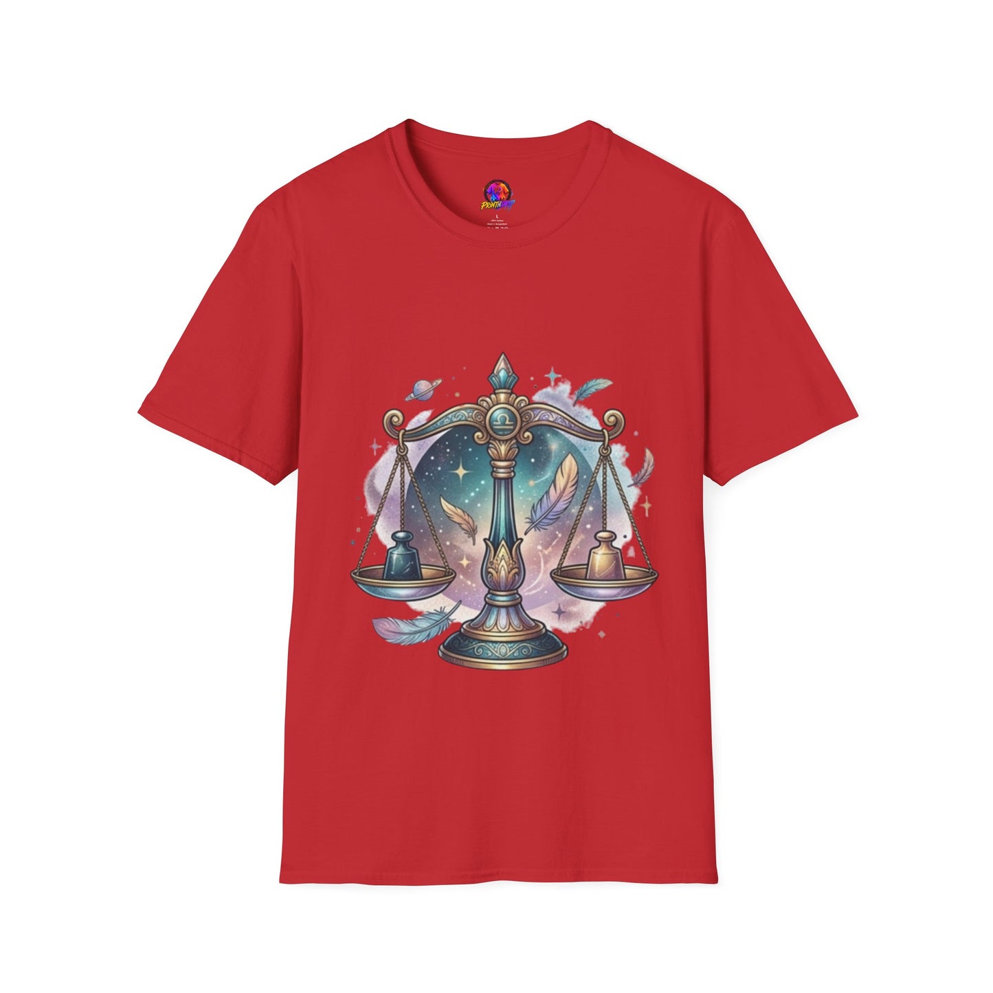 Libra Scales Zodiac T-Shirt — Celestial Astrology Graphic Tee