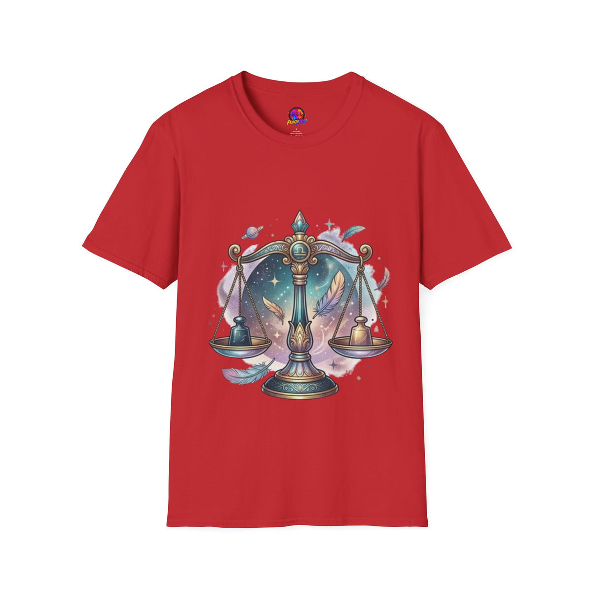 Libra Scales Zodiac T-Shirt — Celestial Astrology Graphic Tee