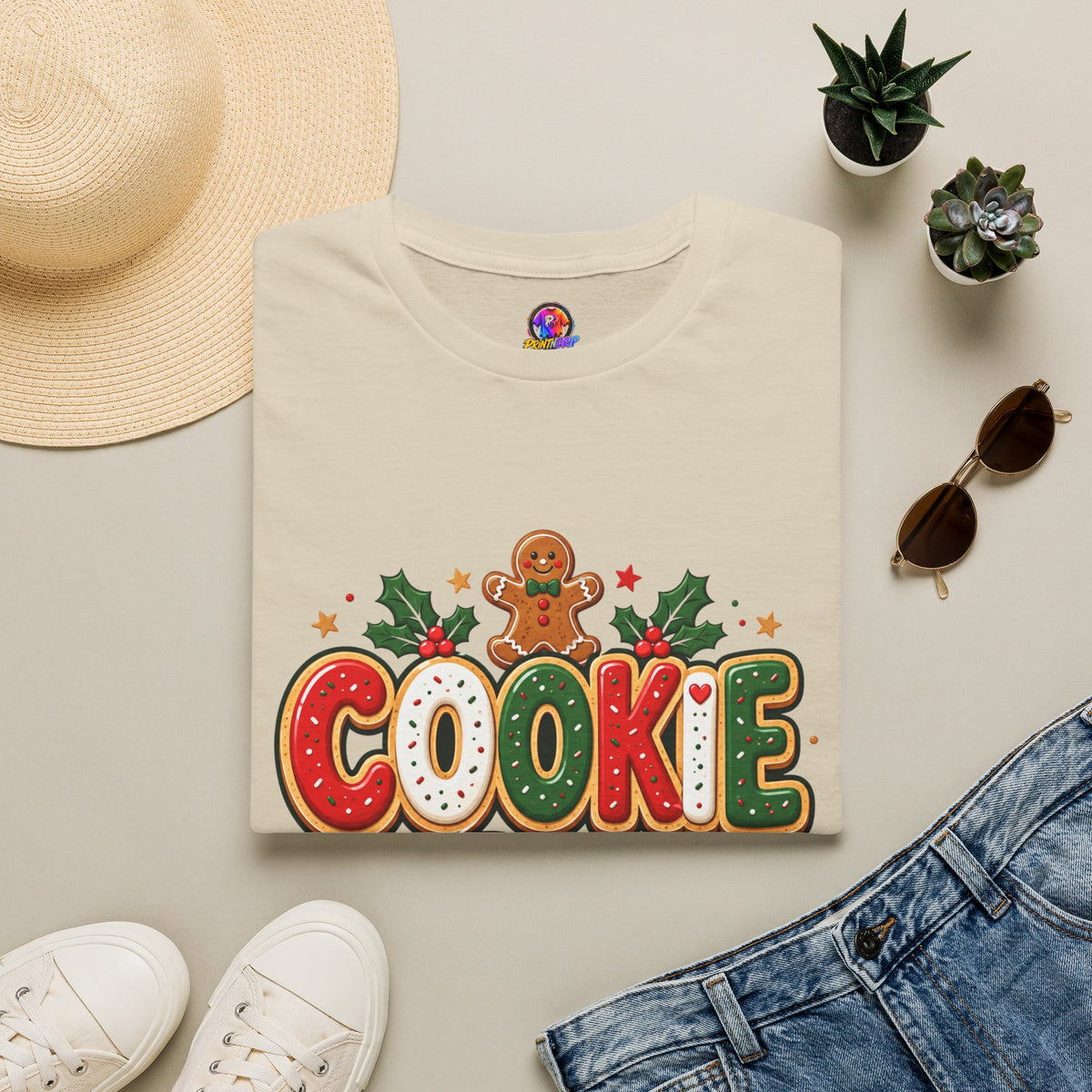 Cookie Crew T-Shirt — Christmas Gingerbread Holiday Tee