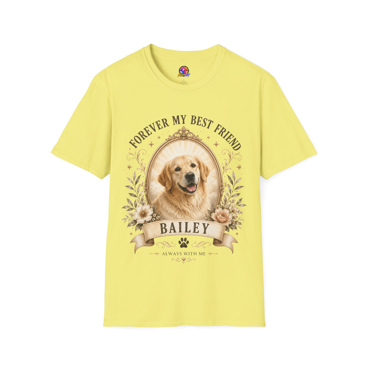 Dog Memorial T-Shirt — "Forever My Best Friend" Personalized Pet Tribute