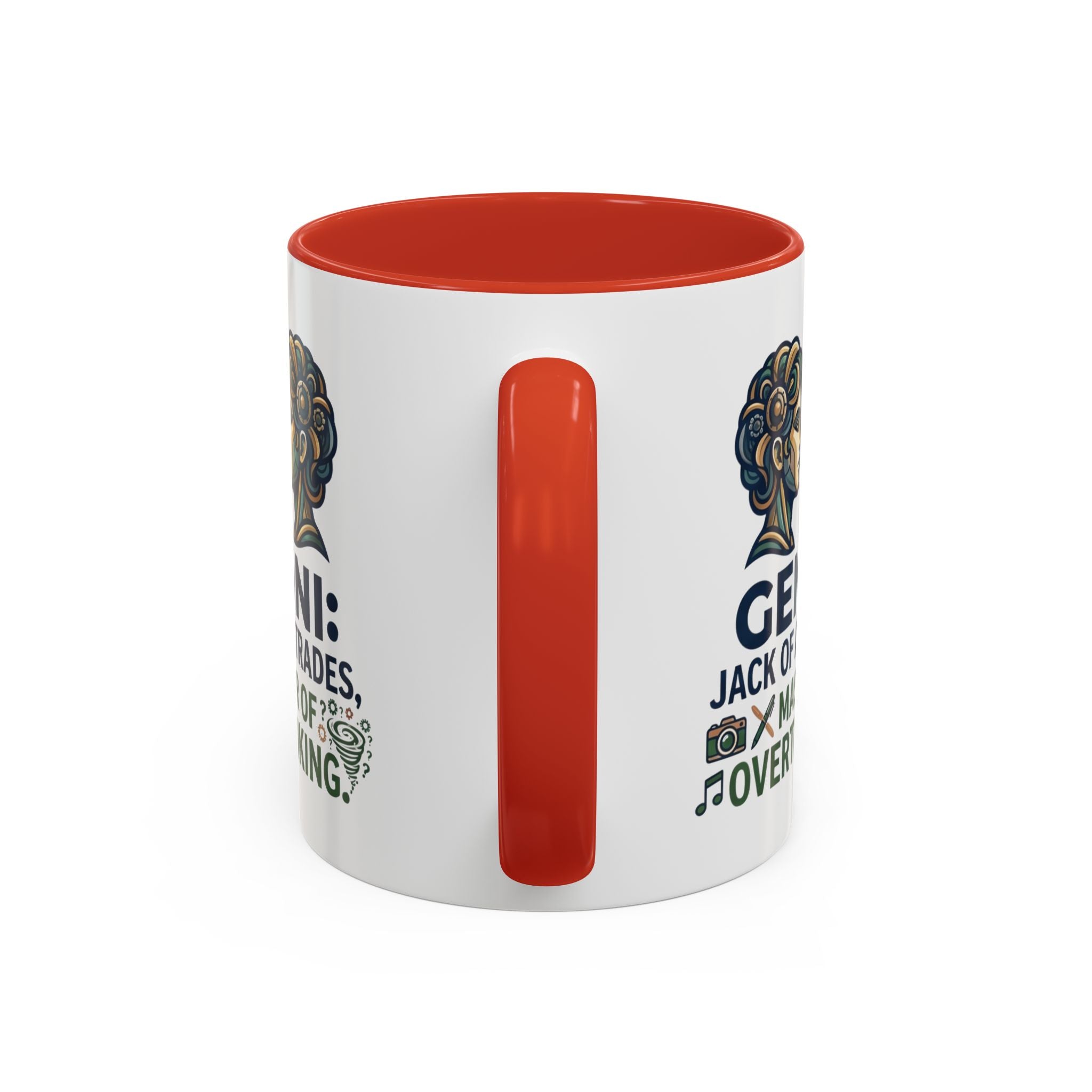 Gemini Coffee Mug – “Jack of All Trades, Master of Overthinking” Zodiac Accent Mug