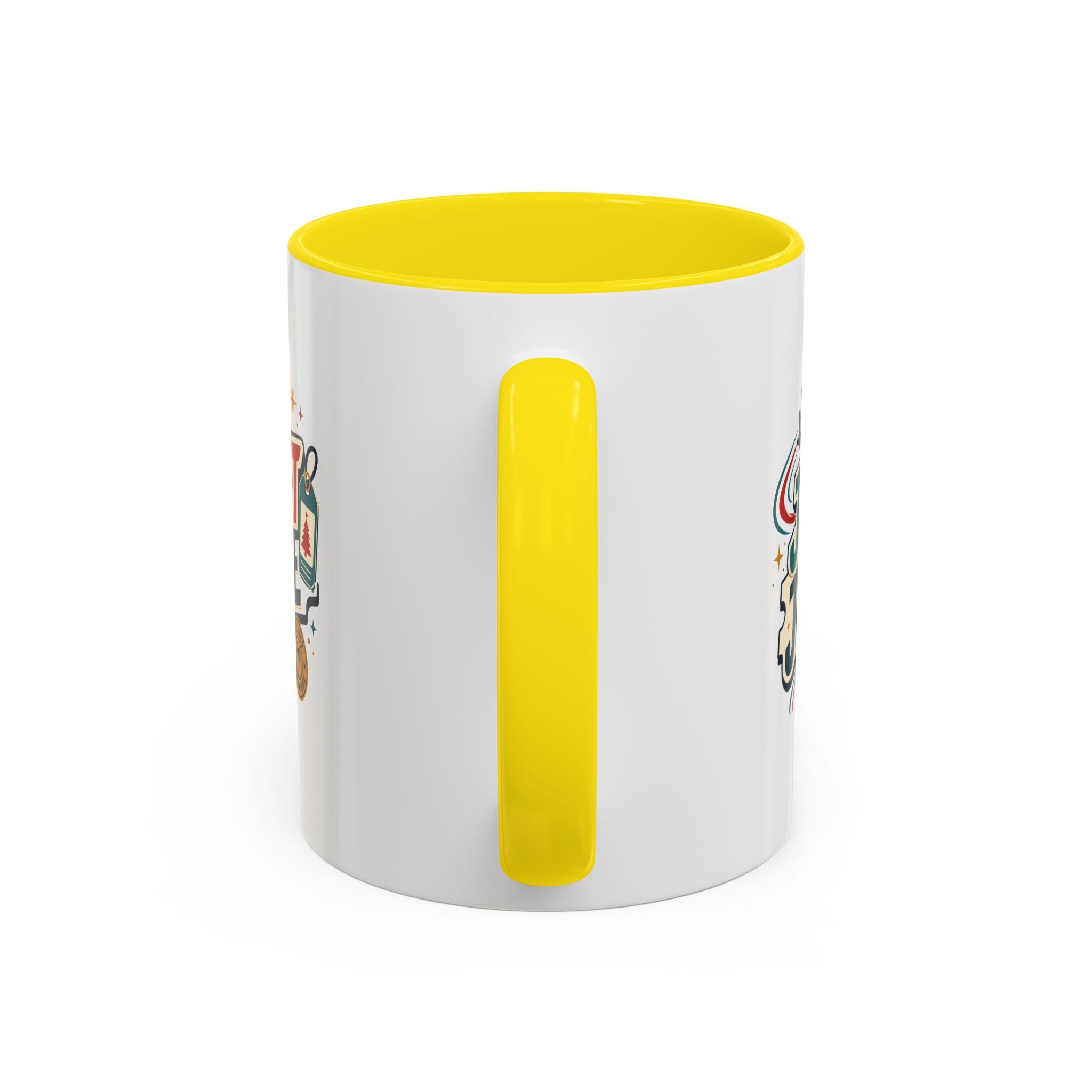 Modern Day Christmas Jet Set Jingle Coffee Mug — Holiday Travel Themed Accent Mug