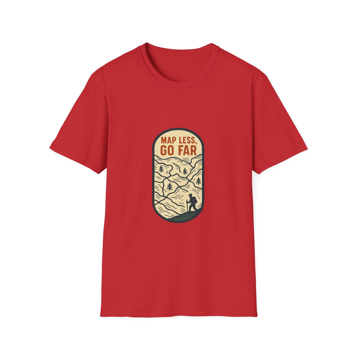 Map Less Go Far T‑Shirt — Vintage Adventure Travel Tee - Trending Now - August 2026