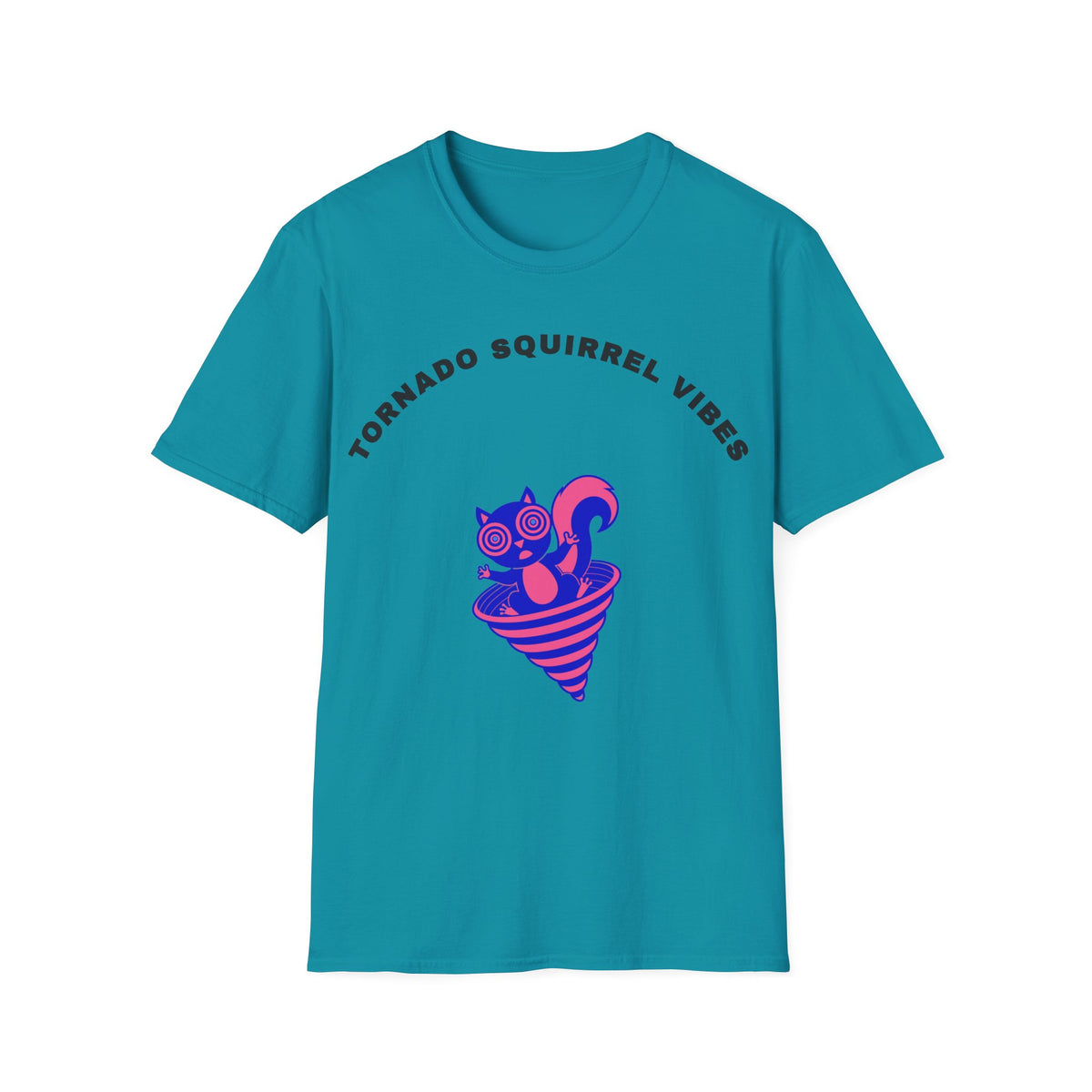 T-Shirt — Tornado Squirrel Vibes Cute Cat Cone Graphic Tee - Trending Now - September 2026