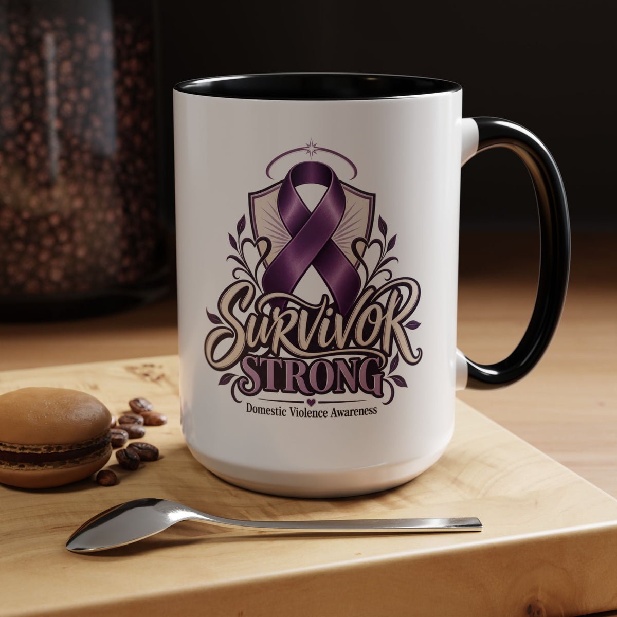 Domestic Violence Awareness Survivor Strong Coffee Mug