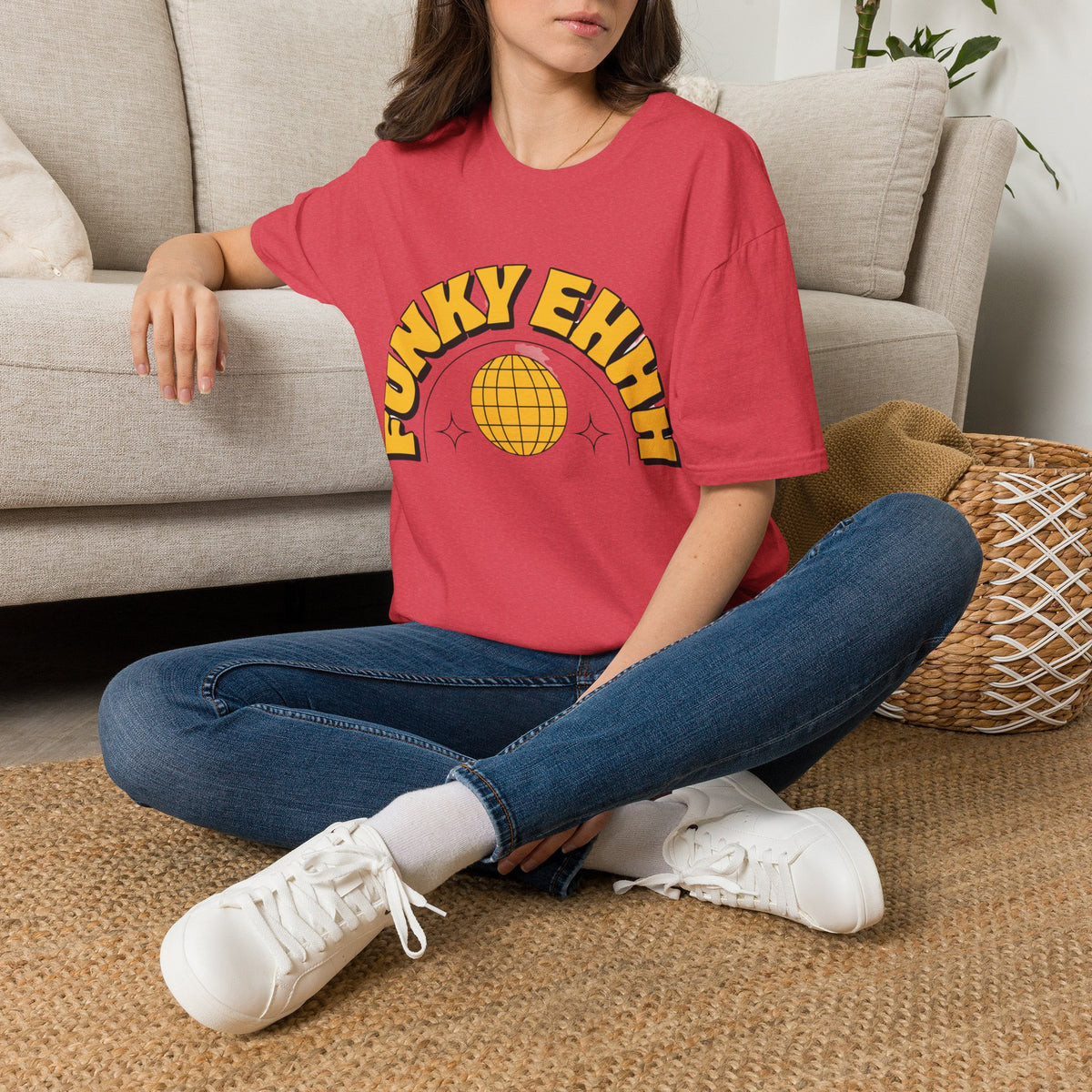 Funky Ehhh T-Shirt — Retro Yellow Disco Graphic Tee - Trending Now - August 2026