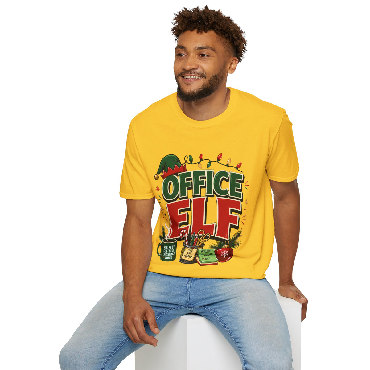 Office Elf T-Shirt — Funny Christmas Work Holiday Tee