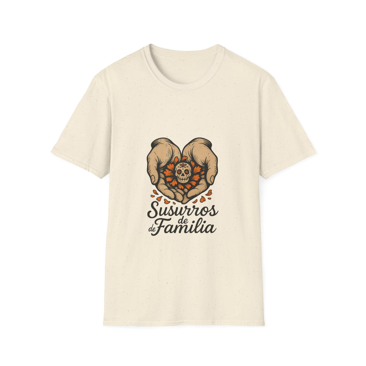 T‑Shirt — Sweetheart Pomeranians Heart Design with “Siempre Familia” Text - Trending Now - October 2026