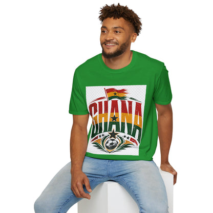 Ghana Flag Soccer T-Shirt — Retro Ghana Pride Football Tee