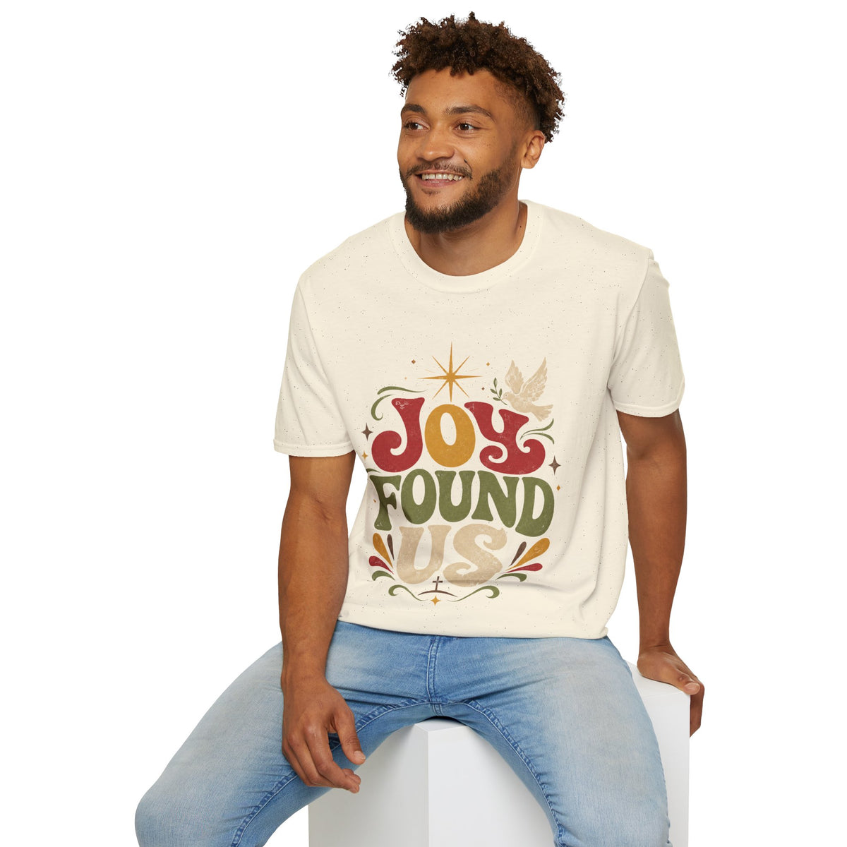 Joy Found Us T‑Shirt — Retro Christmas Holiday Graphic Tee