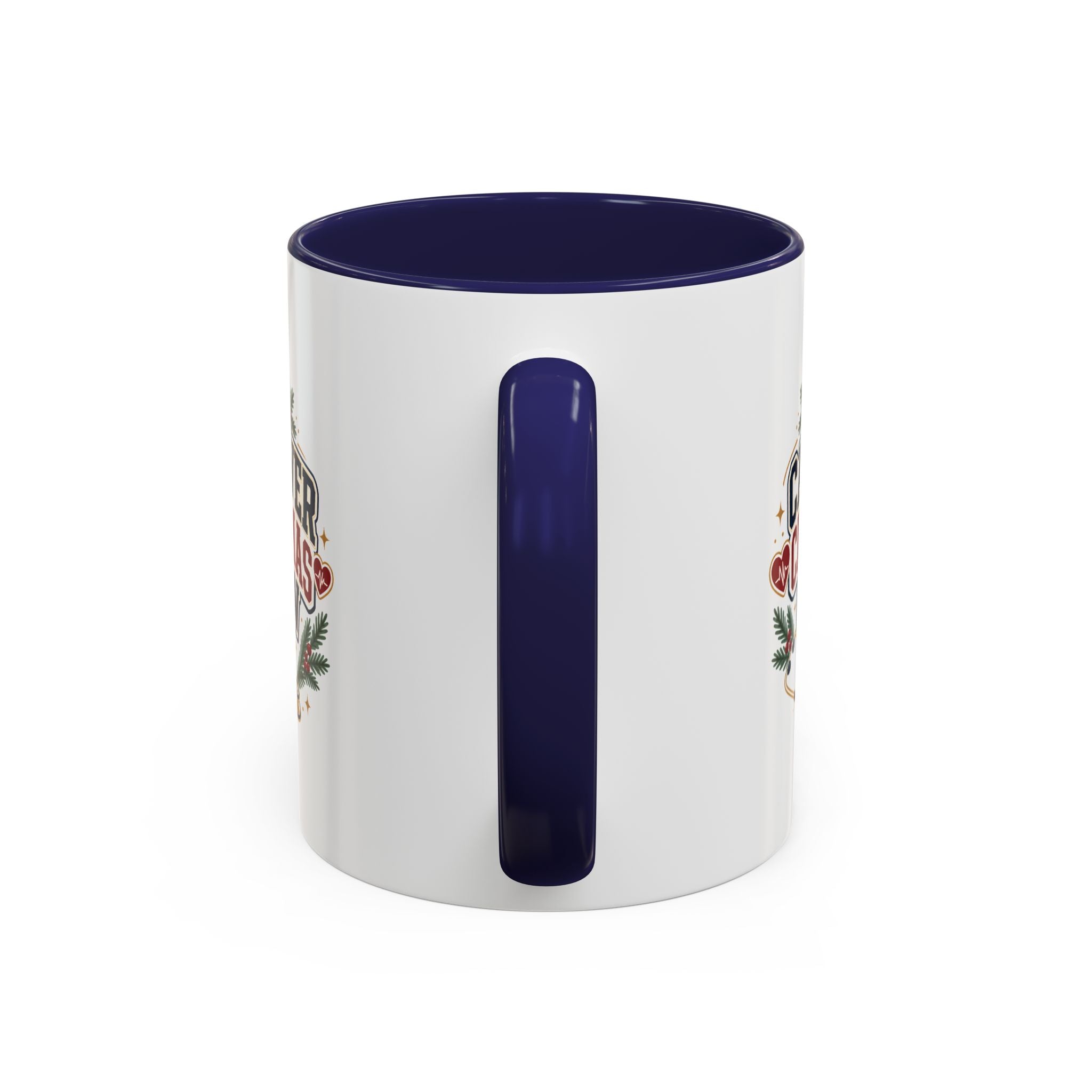 Modern Day Christmas Caregiver Christmas Crew Accent Coffee Mug – Holiday Nurse & Caregiver Gift (11/15oz)