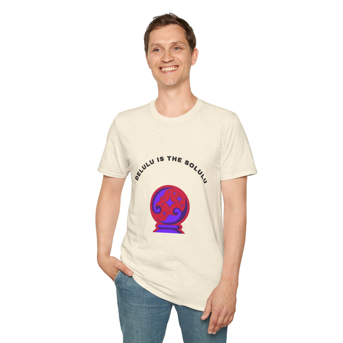 T-Shirt — Delulu Is The Solulu Crystal Ball Graphic Tee - Trending Now - September 2026