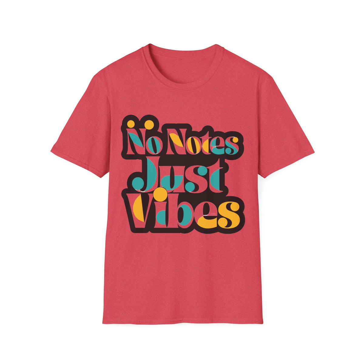 No Notes Just Vibes T-Shirt — Retro Groovy Graphic Tee for Relaxed, Music-Loving Casual Wear - Trending Now - August 2026
