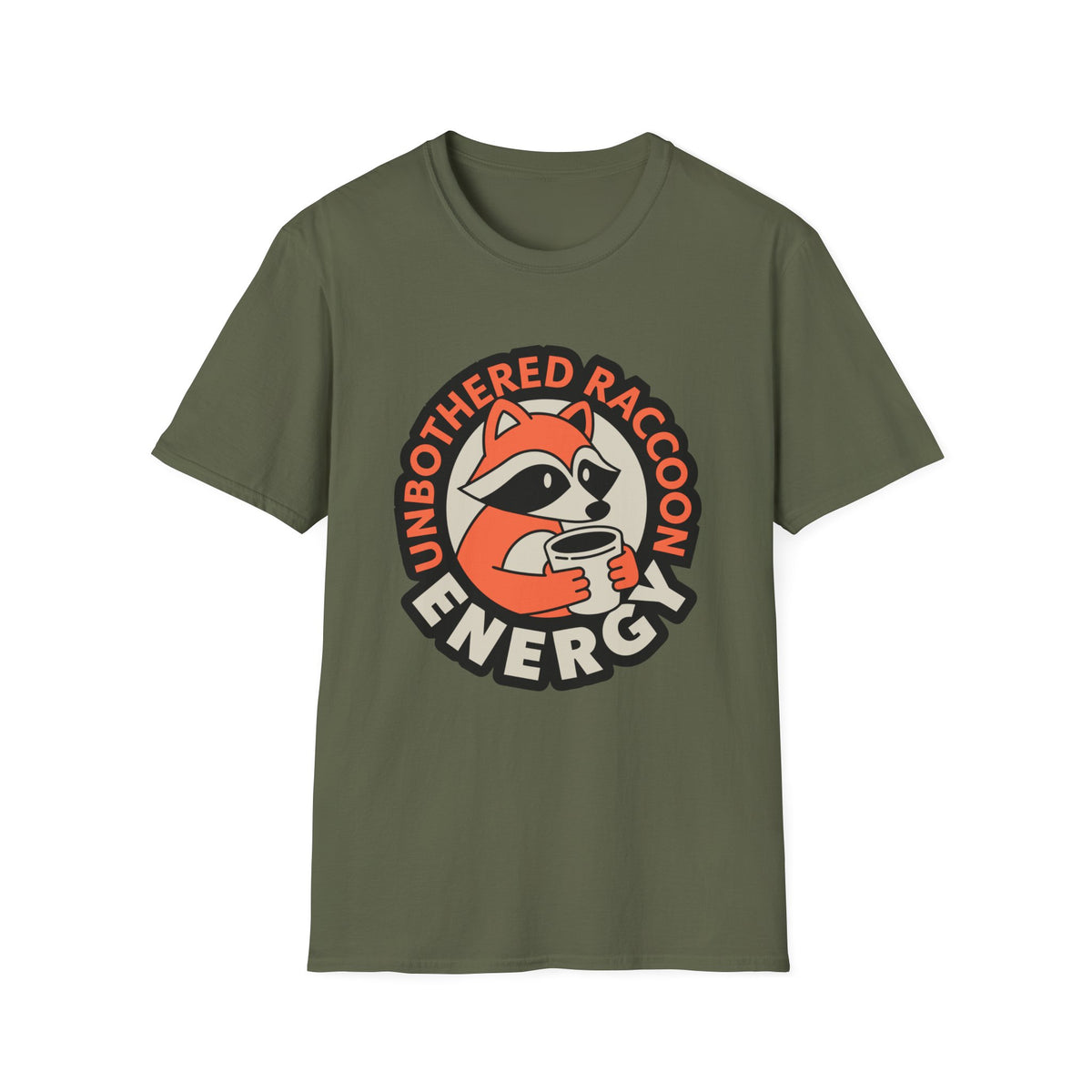 T-Shirt — Unbothered Raccoon Graphic Tee (Cozy Lazy Day Shirt) - Trending Now - August 2026