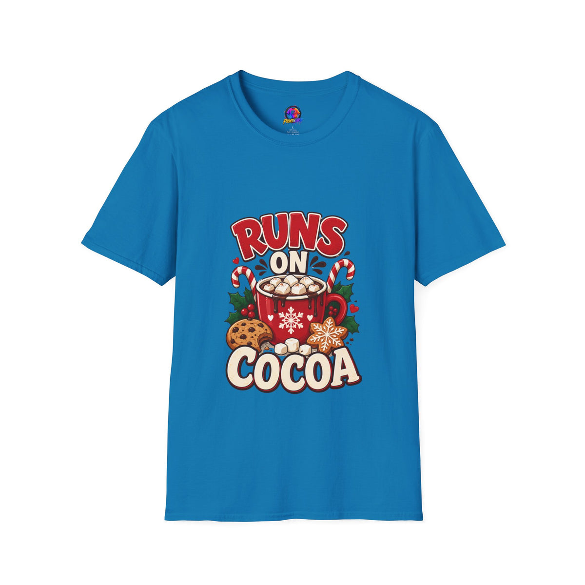 T-Shirt — Runs On Cocoa Holiday Graphic Tee