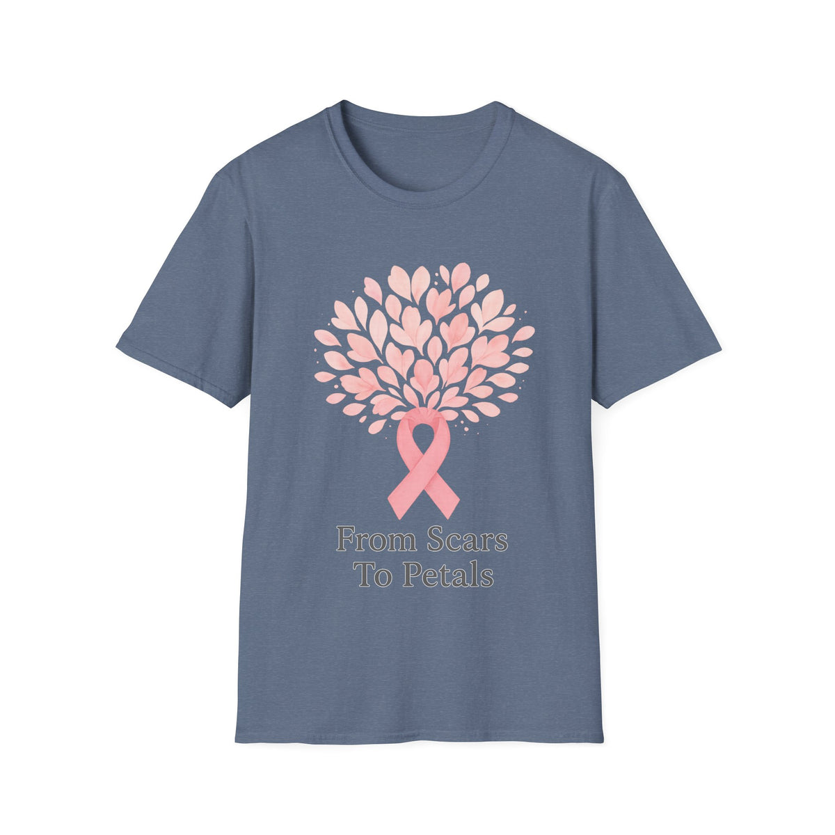 From Scars To Petals Pink Ribbon Tree T-Shirt, Breast Cancer Survivor Gift Tee - Trending Now - September 2026