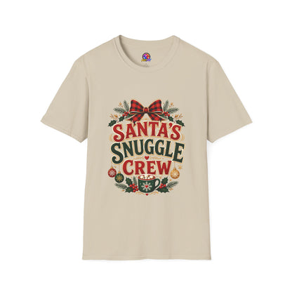 Santa's Snuggle Crew T-Shirt — Cute Christmas Holiday Tee