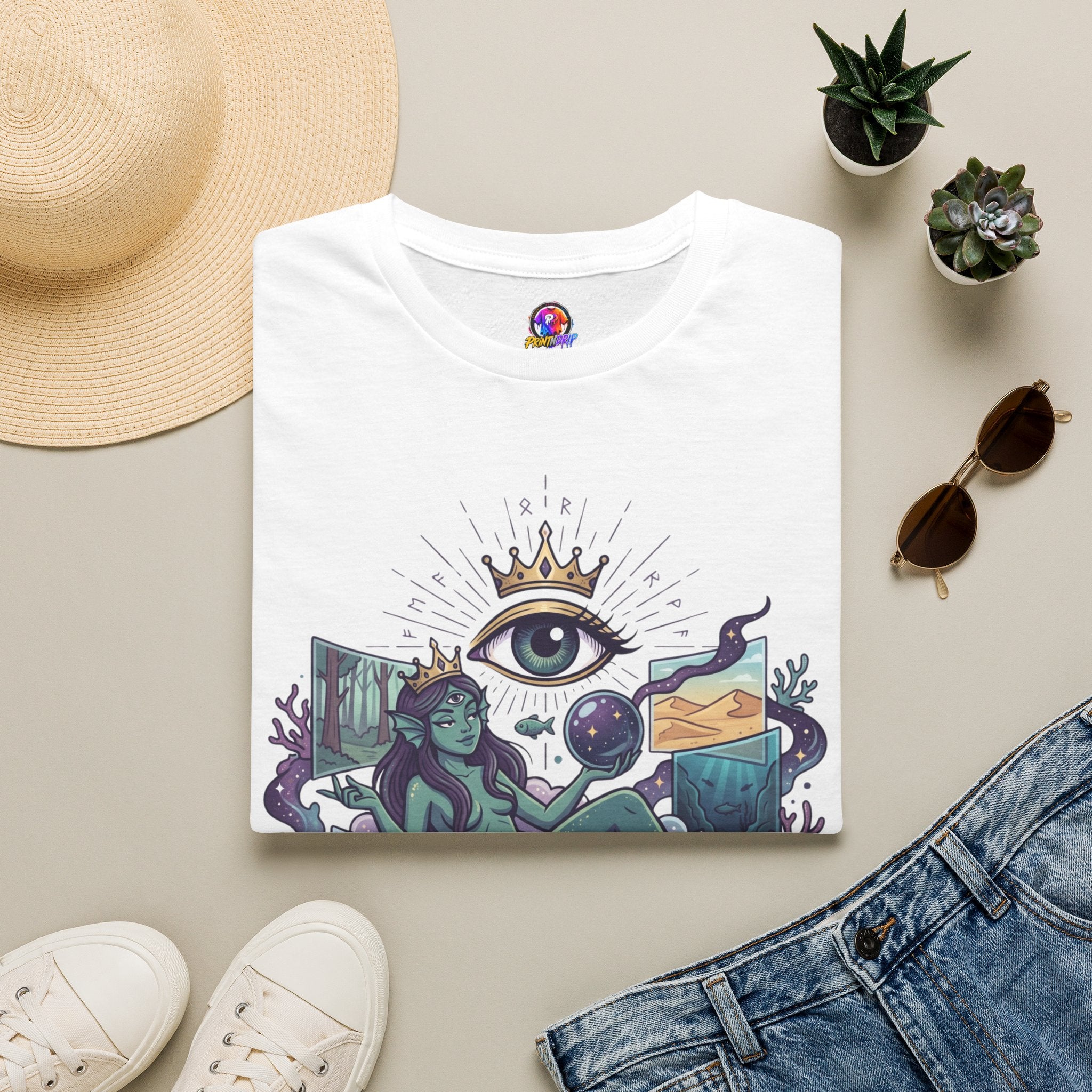 Pisces Mystic Tee — "Reality is optional for a Pisces" Astrological Graphic T-Shirt