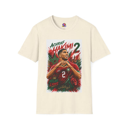 Achraf Hakimi #2 Soccer T-Shirt — Morocco Football Fan Tee