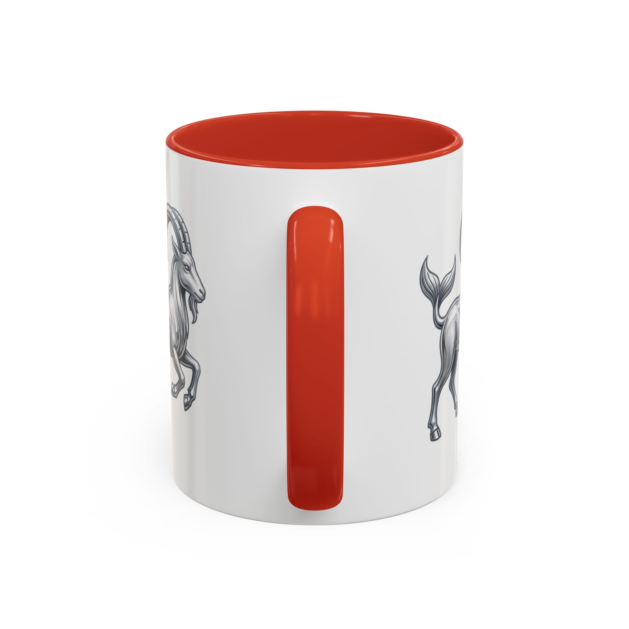 Capricorn Zodiac Accent Coffee Mug — Capricorn Goat Horoscope Gift
