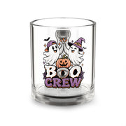 Boo Crew Glass Mug — Halloween Ghosts & Pumpkin 10oz