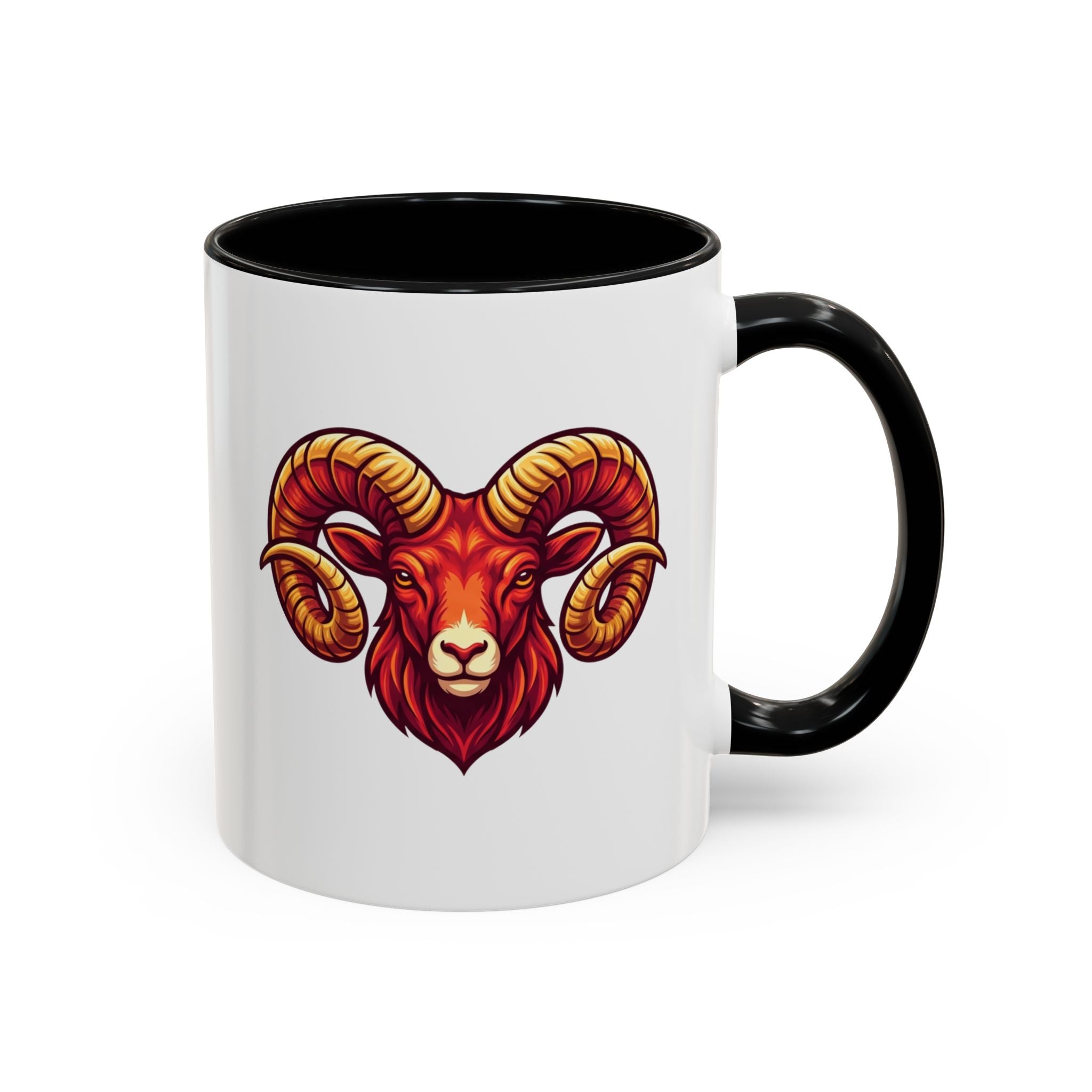 Aries Ram Accent Coffee Mug — Zodiac Goat Horoscope Gift