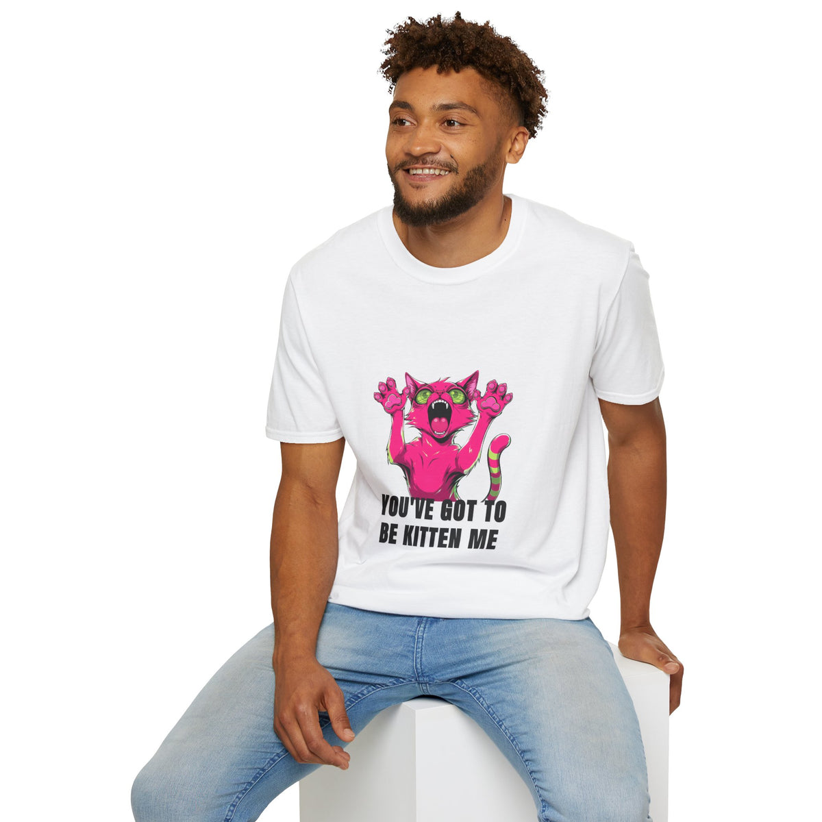 Funny Pink Screaming Cat T-Shirt — "You've Got to Be Kitten Me" Graphic Tee - Trending Now - August 2026