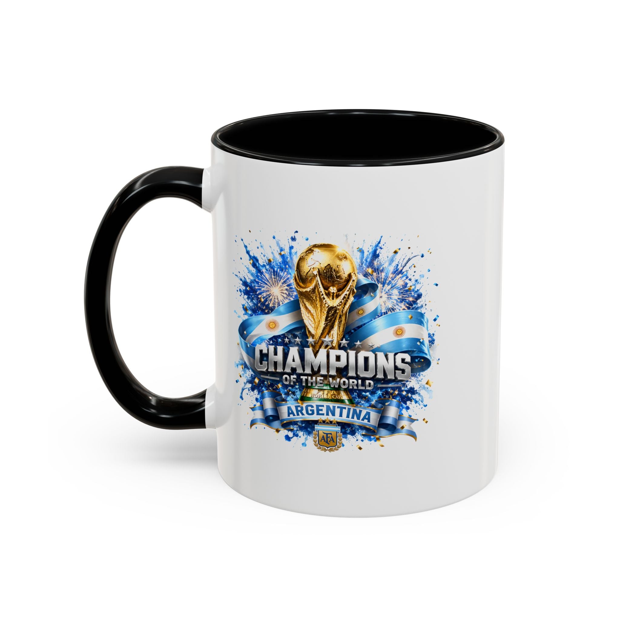 Argentina World Cup Champions Coffee Mug — 'Champions of the World' Accent Mug