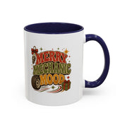 Modern Day Christmas Merry Mechanic Mood Coffee Mug — Holiday Auto Mechanic Gift