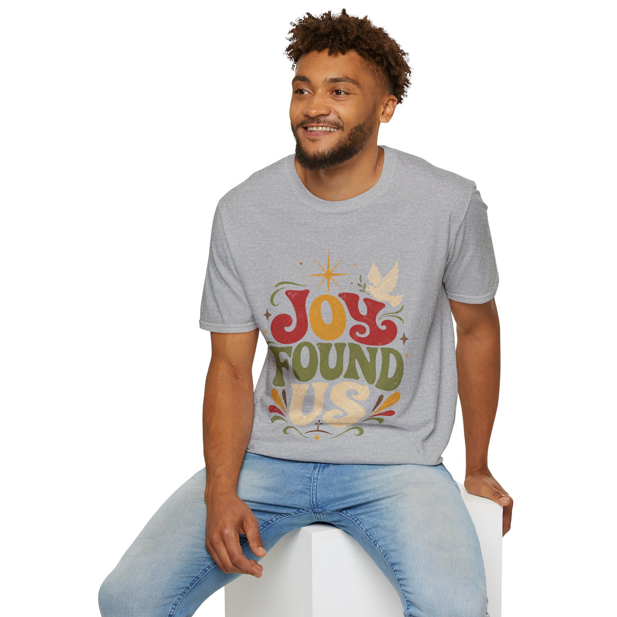 Joy Found Us T‑Shirt — Retro Christmas Holiday Graphic Tee