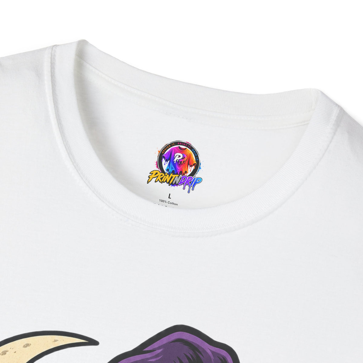 Midnight Mischief Halloween T-Shirt — Witch Hat & Bats Graphic