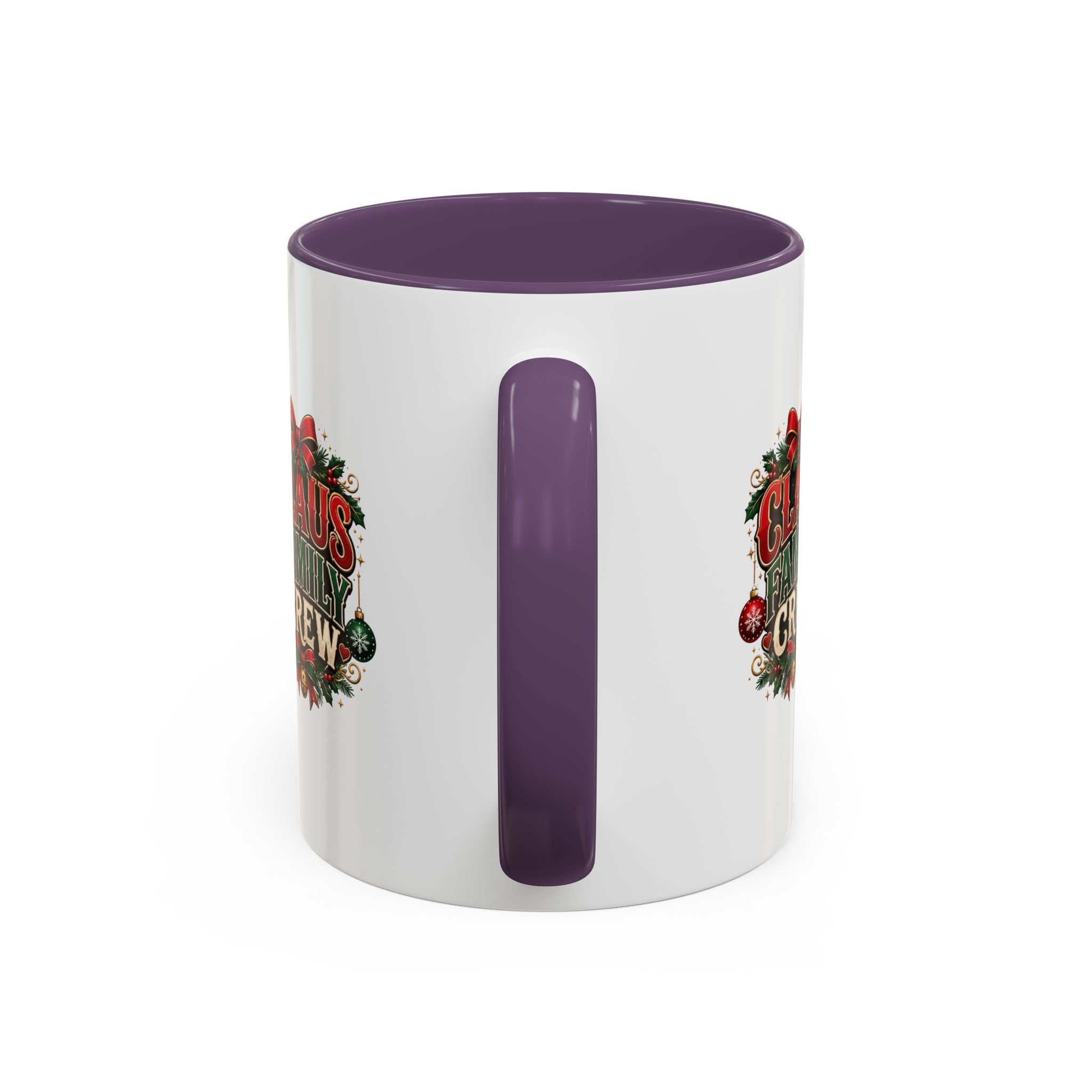 Claus Family Crew Accent Coffee Mug – Holiday Christmas Tea & Coffee Cup