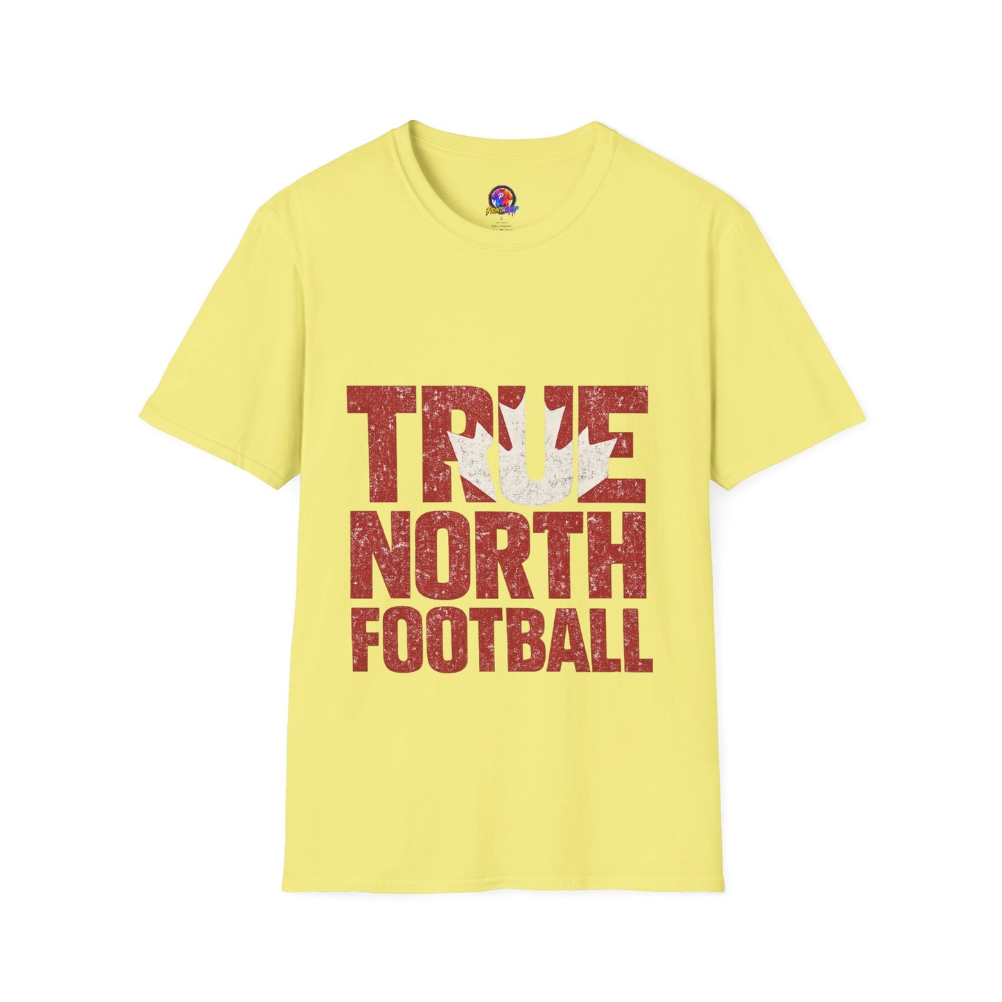 Canada True North Football T-Shirt — Vintage Canadian Leafs Sports Tee
