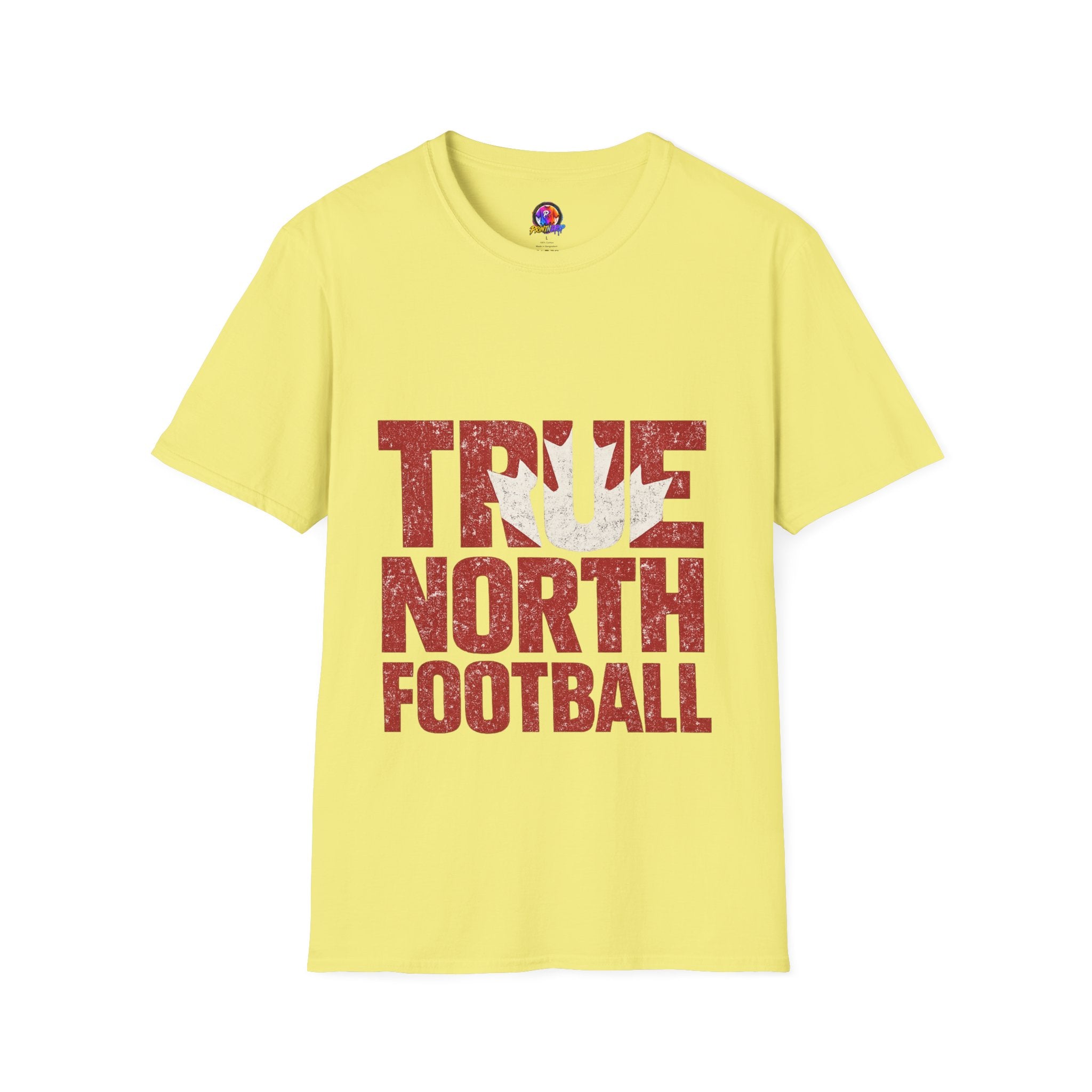 Canada True North Football T-Shirt — Vintage Canadian Leafs Sports Tee