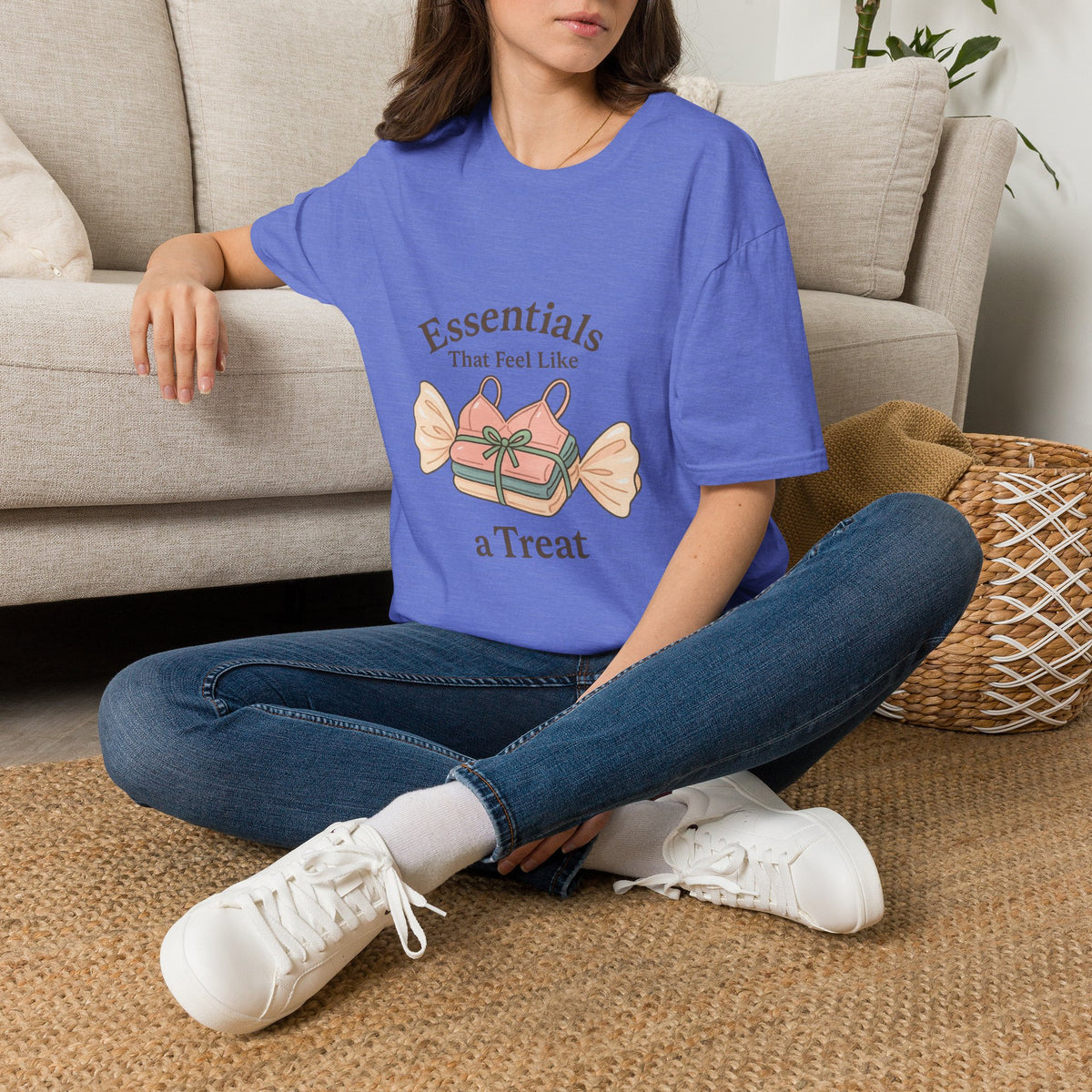 T-Shirt - "Essentials Are Hard To Resist" Candy Graphic Tee - Trending Now - October 2026