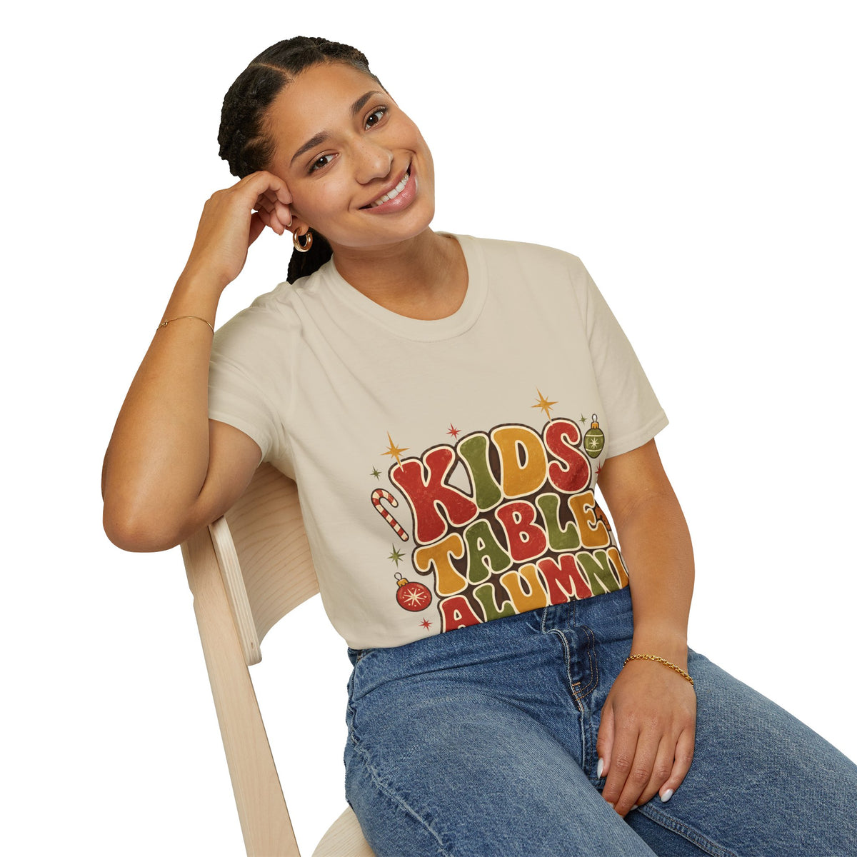 Kids Table Alumni T-Shirt — Retro Holiday Family Dinner Tee