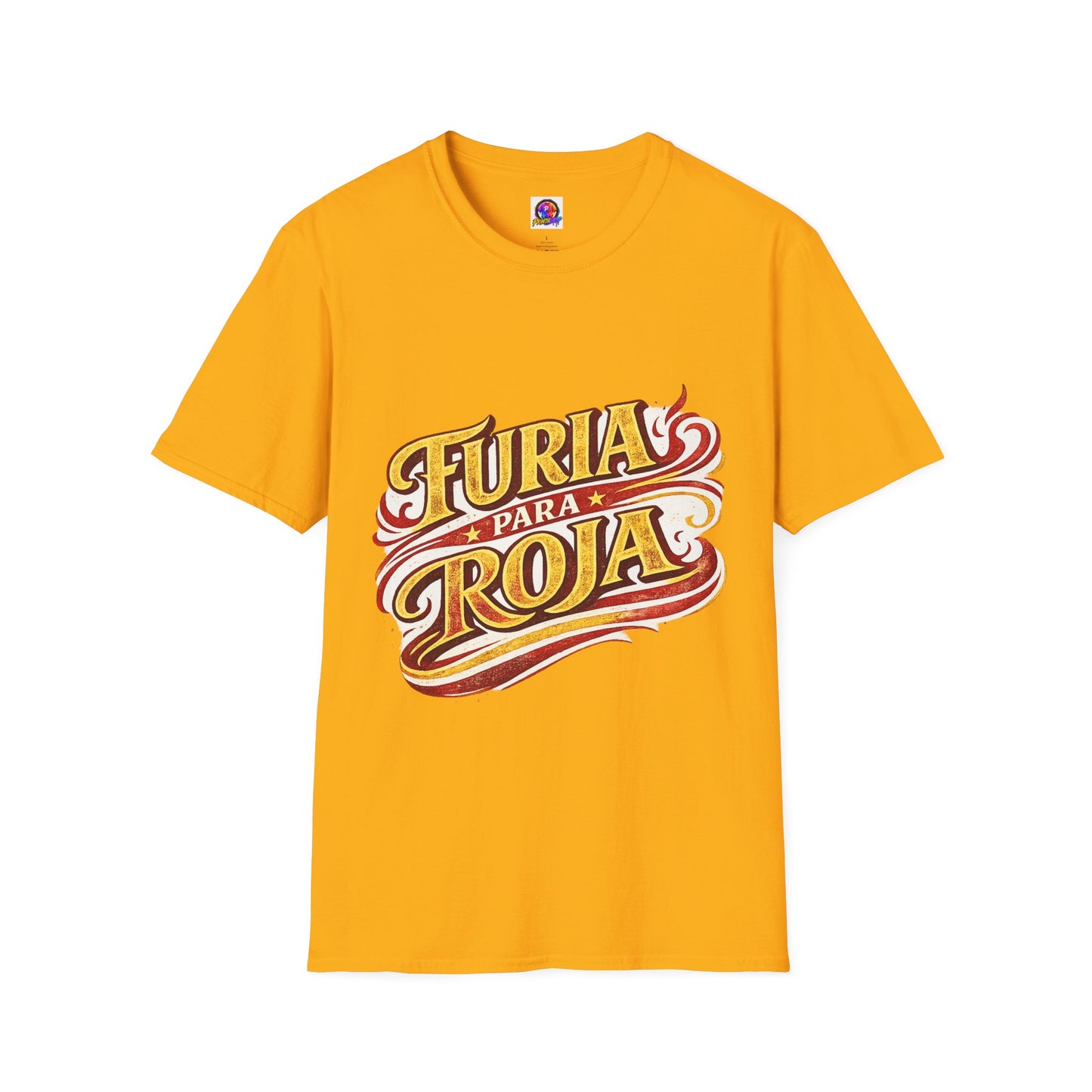 Spain Furia Para Roja T-Shirt — Vintage Flame Spanish Pride Soccer Tee