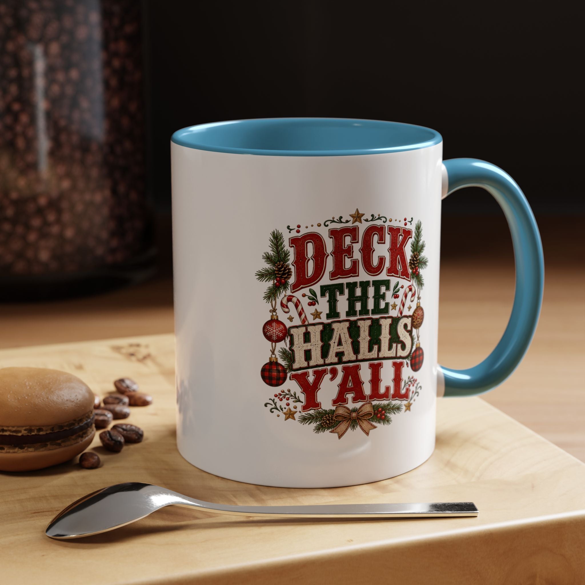 Deck the Halls Y'all Christmas Coffee Mug