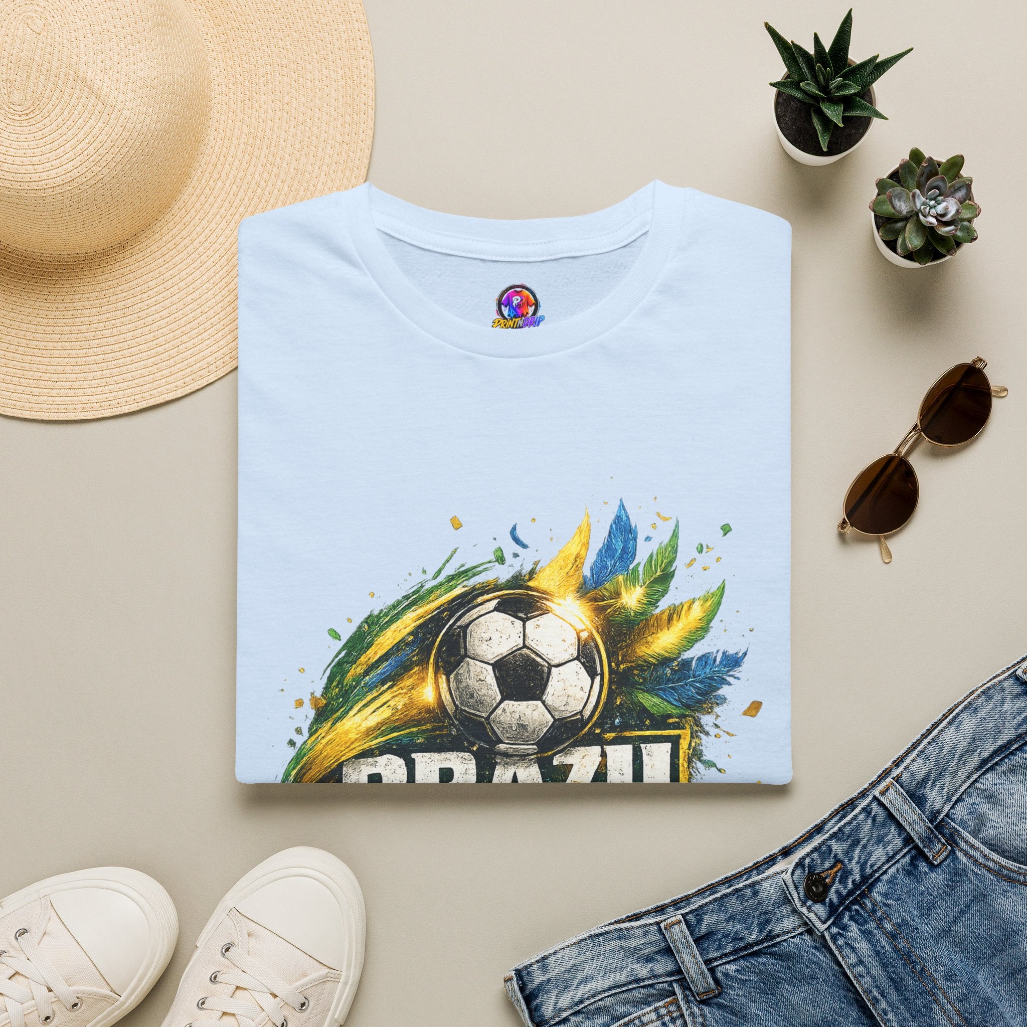 Brazil Samba Football T‑Shirt