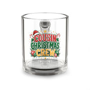 Christmas Glass Mug 10 oz Cousin Christmas Crew Glass Mug — 10oz Holiday Coffee & Cocoa Cup