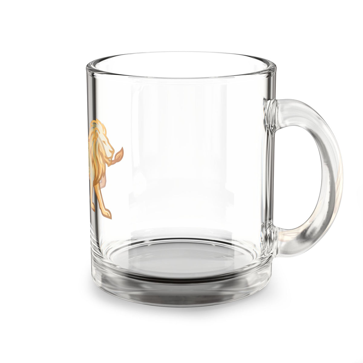 Leo Zodiac Glass Mug — 10oz Horoscope Lion Coffee Cup