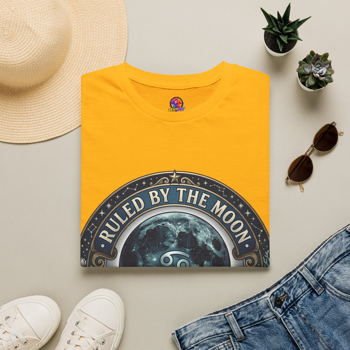 Ruled by the Moon T-Shirt — Moonphase Zodiac Graphic Tee