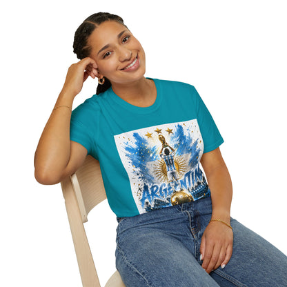 Argentina World Champions T‑Shirt — Soccer World Cup 3 Stars Tribute