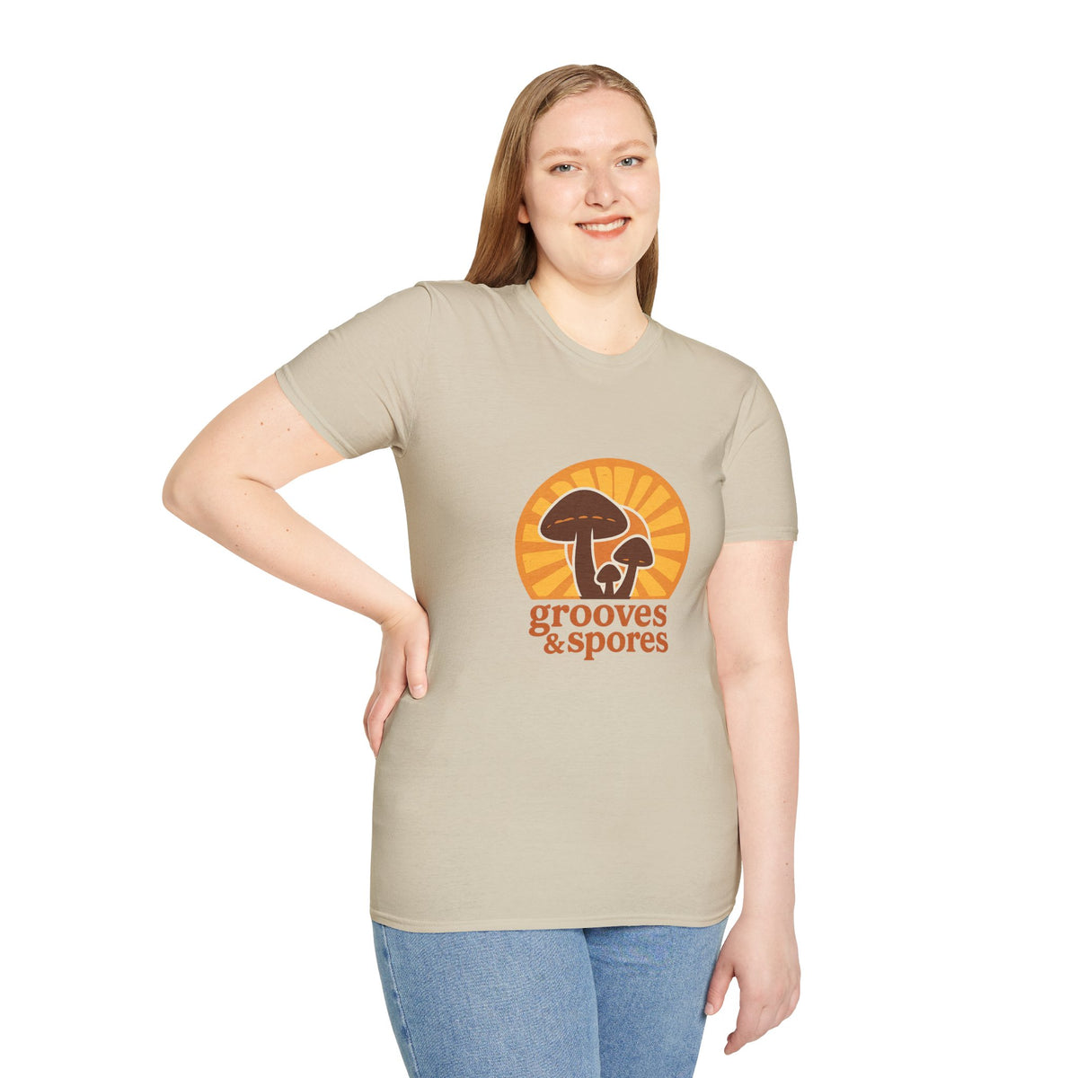 Vintage Mushroom T-Shirt — 'Grooves & Spores' Retro Psychedelic Tee - Trending Now - August 2026